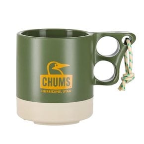 첨스 CHUMS 캠퍼 머그컵 아웃도어 용품 올리브/그레이 250ml CH62-12