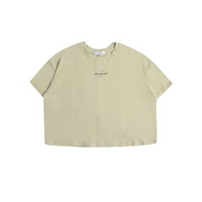 Loose Crop Half T-Shirt