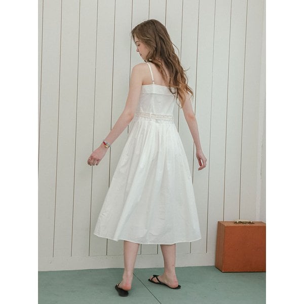 DD_Layered frill sleeveless dress_WHITE