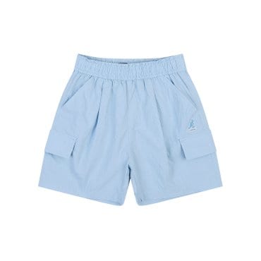 캉골키즈 클럽 로고 카고 쇼츠 RB 0101 블루