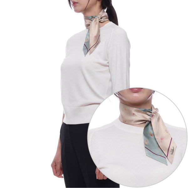 [부산점] 26SS 여성 로고 실크 스카프 (8W2E6017 JJA C7K 26S)