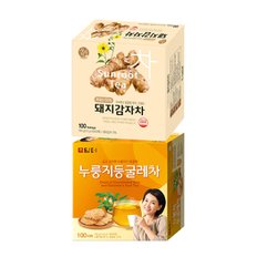  담터 누룽지 둥굴레차 100T +송원 돼지감자차 100T (200T)