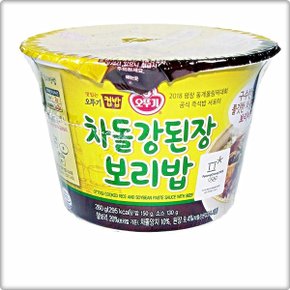 오뚜기 맛있는 차돌강된장 보리밥 컵밥 280g 2개