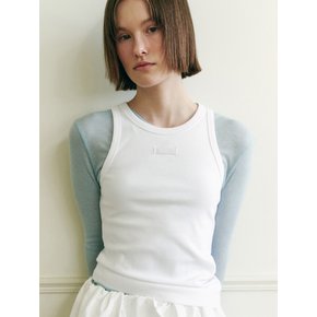 [현서 PICK]BASIC ESSENTIAL SLEEVELESS TOP WT