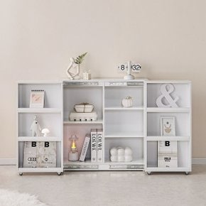 B6250 슬라이딩 수납장 800 3단 1color