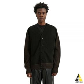 MHL MOLESKIN CARDIGAN (MHKN0118A22JDE EBONY) (MHL 몰스킨 가디건)