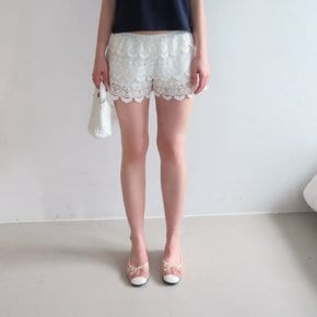 레이스 밴딩 숏츠