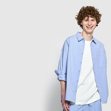 JAJU 25 S/S  남 탄탄 사각사각 루즈핏 셔츠   J115203118