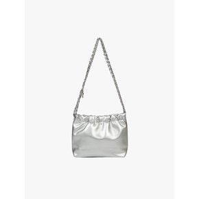 RIBBON BUNDLE CHAIN BAG_SILVER