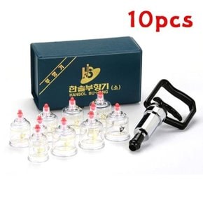 솔 부항기(소) 끓는물소독불가 10pcs 부항기세트 컵 (W325FA6)