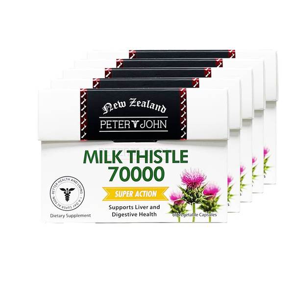 피터앤존 밀크씨슬 Milk thistle 70000mg 60정 5개