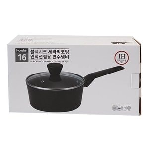  블랙시크 세라믹코팅 인덕션겸용 편수냄비 16cm