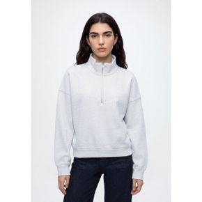 Abercrombie  Fitch 애버크롬비 앤 피치 하프 지퍼 - 업 스웨트셔츠 회색 8088553