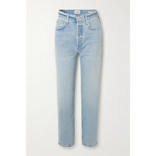 델피나 하이웨이스트 스트레이트 진 라이트 데님 46376663163046500