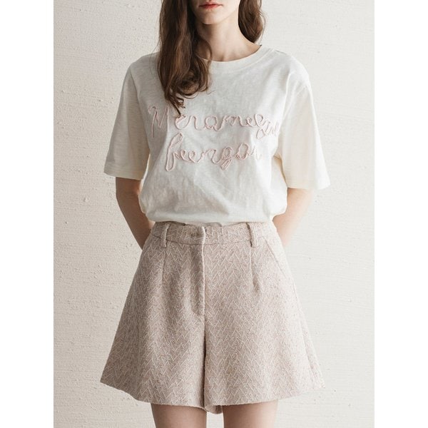Soft Signature Pink Lettering T-shirt_Ivory