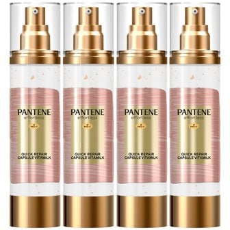  일본 PANTENE 펜틴 에포틀리스 퀵 리페어 캡슐 비타밀크 헤어 트리트먼트 90g 4팩