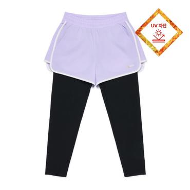 내셔널지오그래픽키즈 K252GWL410 여아 3부 레이어드 워터레깅스 LAVENDER