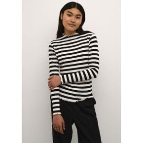 4735404 Karen by Simonsen BIG STRIPE LS - Jumper egret meteorite stripe