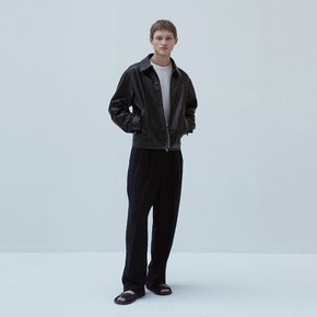 European Lambskin Overfit Minimal Blouson