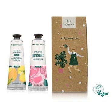 더바디샵 핸드크림 듀오 선물세트 (망고+로즈) [신세계의정부점]