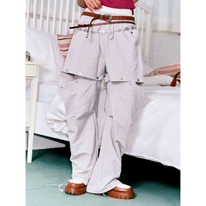 Two-way Airy Nylon Pants [Grey]