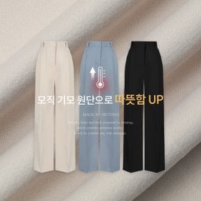 르티에 모직기모 핀턱 와이드 슬랙스 (25~36)