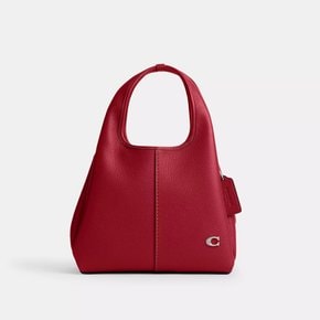 [COACH Lana Shoulder Bag 23] 코치 라나 숄더백 가죽 레더 토트백 Red