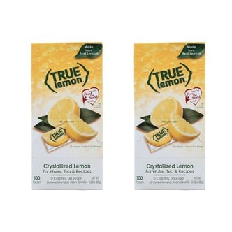  True Lemon crystallized lemon 트루레몬 레몬 쉐이크 레몬에이드 분말 100개입 X 2팩