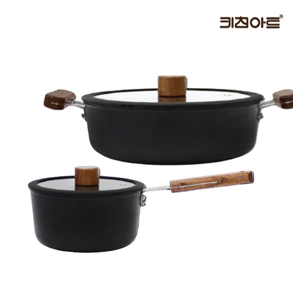포르트 내츄럴우드 인덕션가능 냄비세트 2종C(편18+전24)