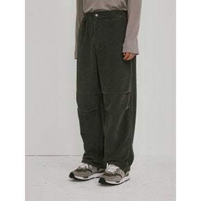 Washed corduroy pants (dark gray)