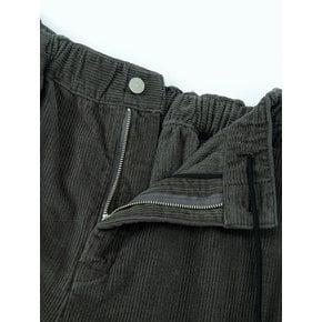 Washed corduroy pants (dark gray)