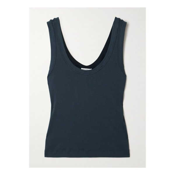 브루넬로쿠치넬리 골지 코튼 혼방 저지 탱크 네이비 46376663162898518