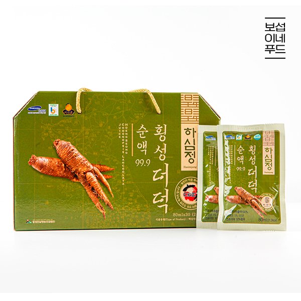 하심정 국내산 더덕순액 4.8L(80mlx60포)