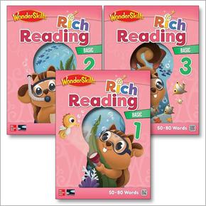 원더스킬스리딩 WonderSkills Rich Reading Basic 1 2 3 세트 (전3권)