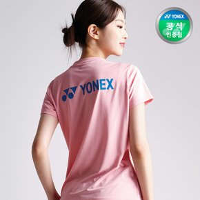 [요넥스/공식] 배드민턴 기능성 티셔츠 여성용 핑크 249TR002F
