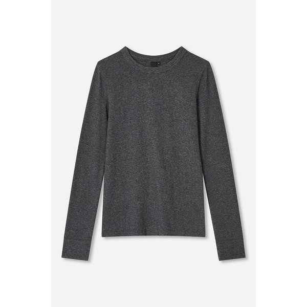 울 블렌디드 라운드넥 티셔츠 J915402511085