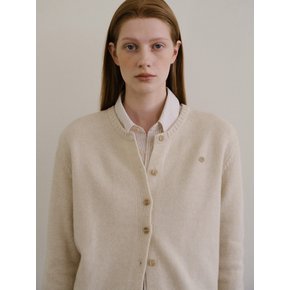 Classic knit cardigan Beige