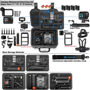 Lekufee Gopro Hero 12 - Gopro Hero 12,Gopro Hero 11,Hero 10,Hero 9,Hero 8Gopro VoltaMedia