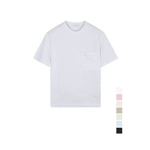 리버클래시 [23SS] 세미오버핏 포켓 반팔 베이직 티셔츠 7종 택1