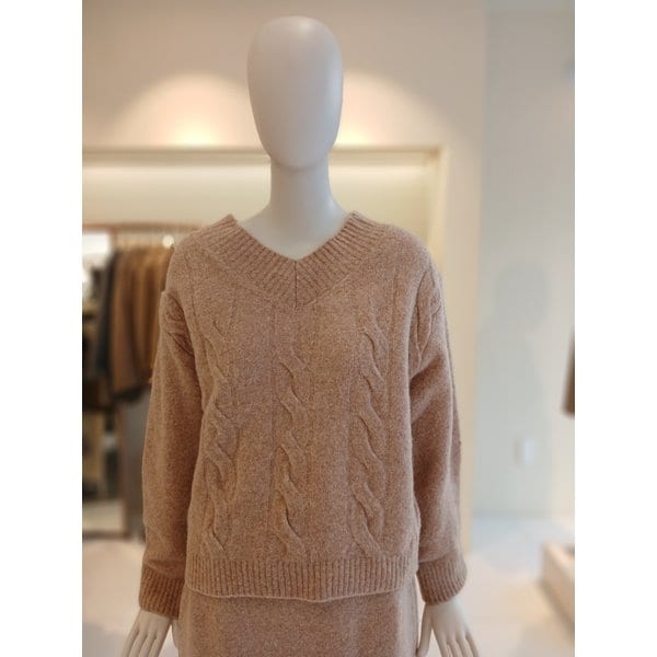 [여주점] 씨씨콜렉트 빅케이블브이넥니트 C244lsl039