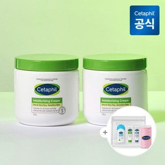 세타필 모이스춰라이징 크림 453g 2개+미니3종+열전도헤어롤