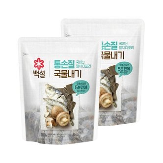 CJ제일제당 백설 통손질국물내기 국내산멸치디포리 10g 6개입 x2개