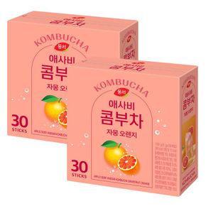 애사비 콤부차 자몽 오렌지 30T x 2개[36032813]