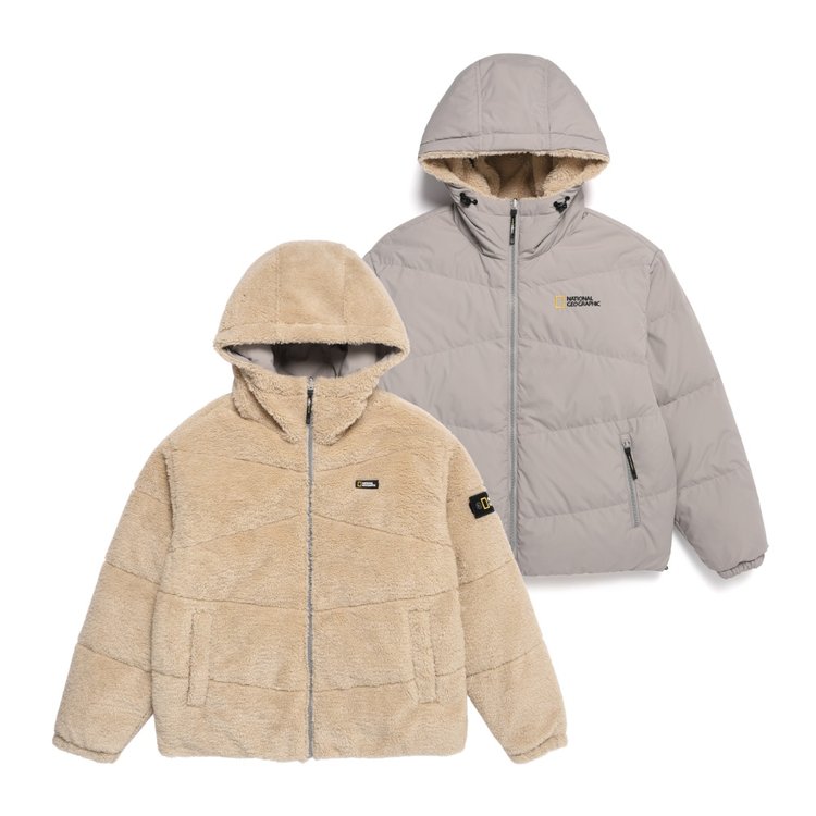 22Fw]내셔널지오그래픽 N224Mdw950 남성 리머 리버시블 플리스 후디 덕다운 점퍼 Incense Beige, 믿고 사는 즐거움  Ssg.Com