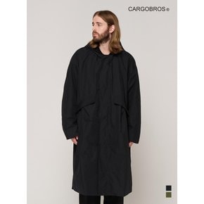 FISHTAIL LONG PARKA HOOD  (BLACK)