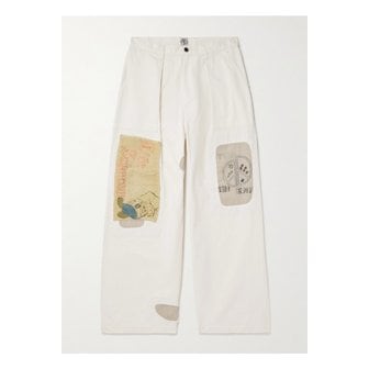 캐피탈 퍼티그 와이드 패치워크 코튼 트윌 팬츠 뉴트럴 1647597359389131