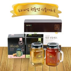 프리미엄 핸들컵 벌꿀선물세트1호(아카시아꿀550g+피나무꿀550g)/쇼핑백포함