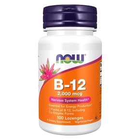 나우푸드 비타민 B12  2000 mcg 100 사탕정 유통기한 보장
