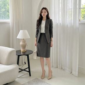 베이직 모던 봄 가을 스판 정장치마 데일리 오피스 H라인미디스커트