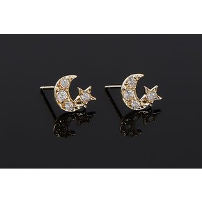 14k 달과별 귀걸이